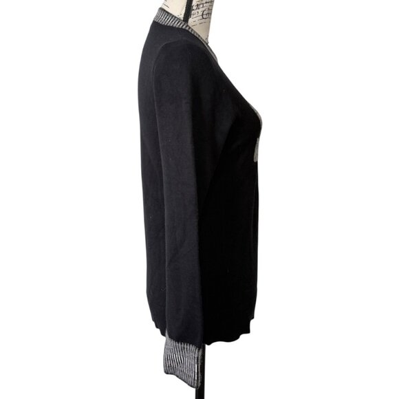 Krimson Klover Poppy Fields Womens Sweater Ski Long Sleeve Black Size S - Picture 2 of 8